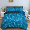 Sea Wave Texture Bedding Set Single Twin Double Queen King Cal King Size Bed Linen Set
