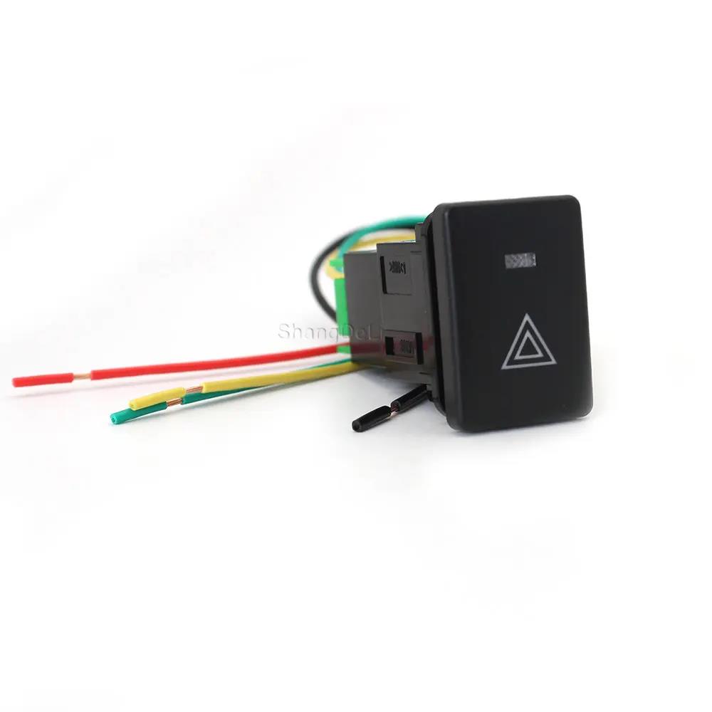1PC Orange Led Light Car Hazard Warning Switch Button for Toyota Land Cruiser Corolla Camry 50 Yaris Sienta RAV4 2010-2016