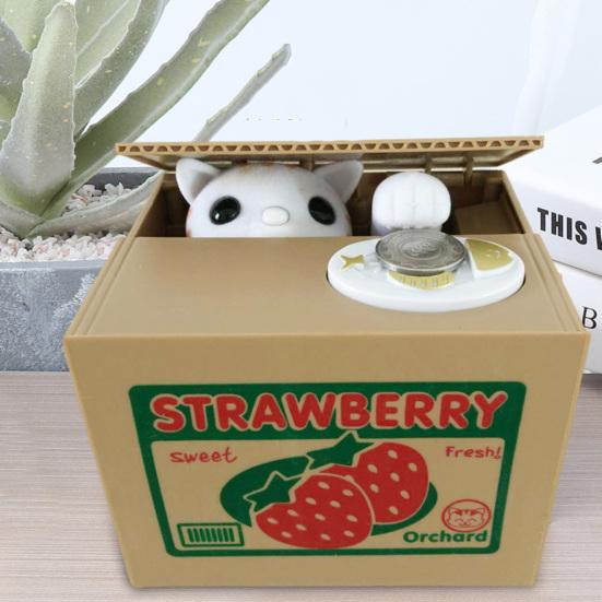 Копилка, автоматическая кража денег, копилка для монет, жадный кот, копилка, монеты США, совместимая коробка для экономии денег для детей