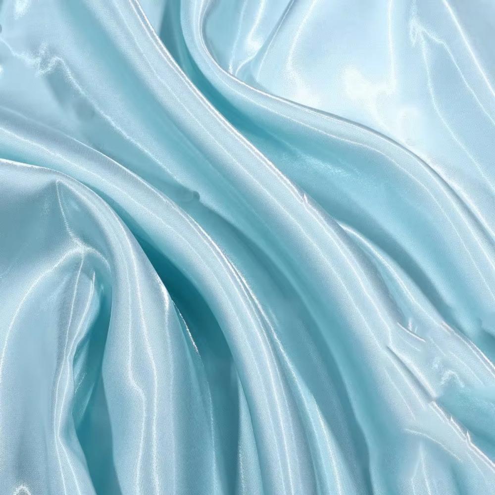 Полиэстер Жидкая Вода Сатин Ткань Утолщенная Натуральная Отражающая Ткань для Одежды Хрустальный Шелковый Сатин Свадебное Платье Декоративная