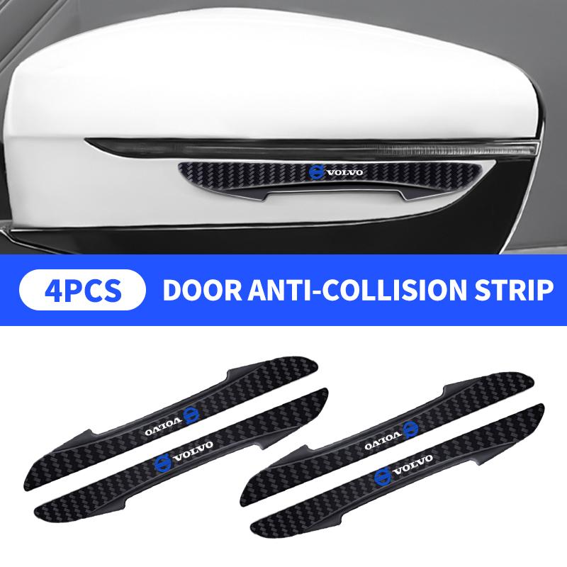 Carbon Fiber Look Anti-Collision Protector Car Door Edg Scratch-resistant Stickers For VOLVO RDESIGN T6 AWD S40 S60 S90 V40 V50