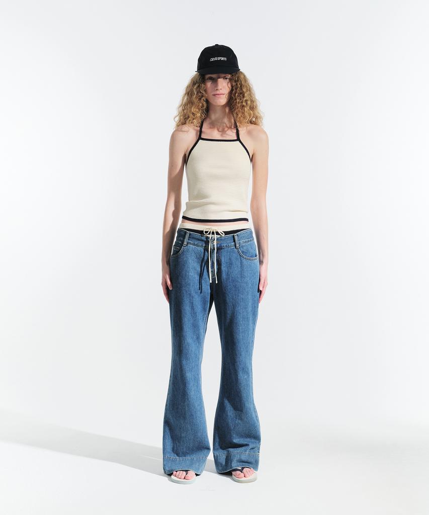GROVE Noa Denim Pants (Deep Blue)