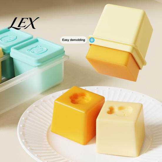 Freezer Safe Silicone Pods Food Grade Molds, Large Capacity 6 Compartments Meal Portion Control Baby Feeding Prep Containers, Leak-proof Reusable