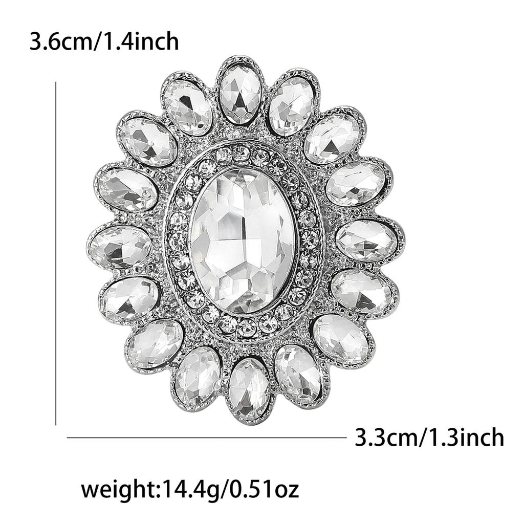 High-Grade Alloy Rhinestone Small Sunflower Brooch Exquisite Creative Women'S Clothing Corsage Jewelry Pin