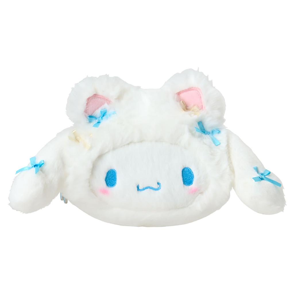 Sanrio Face Shaped Pouch Cat Cinnamoroll 415472 (White Ballerina)