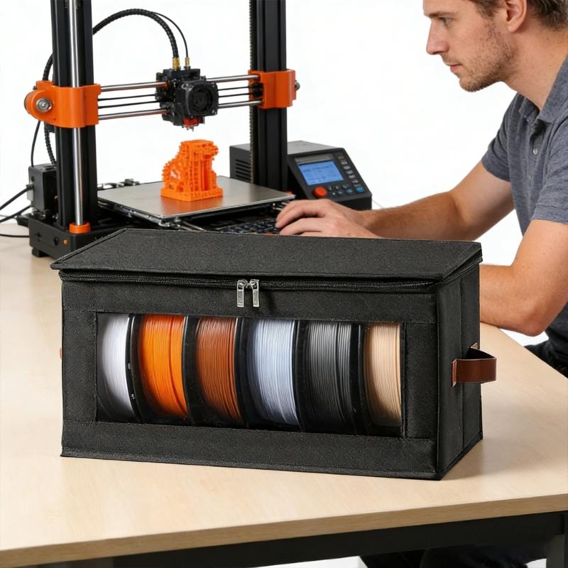 Практичный кейс-аксессуар для 3D-принтера для эффективного управления и организации филамента