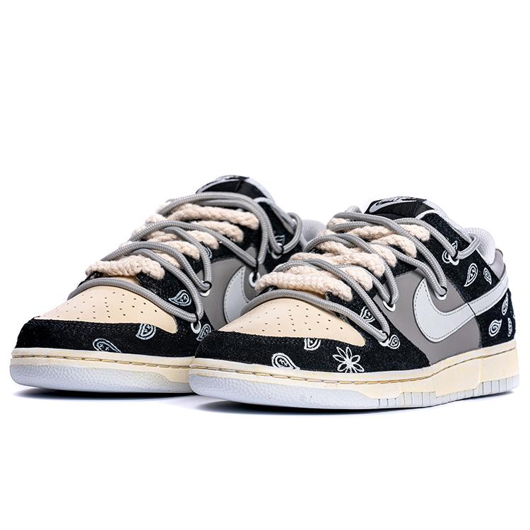 Nike Кроссовки Dunk Vibe, нескользящие, износостойкие, низкие, для скейтбординга, унисекс, серо-черные, DH7913-001(КомандаБ-)