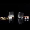 Set Of 2 Whiskey Glasses With Coasters