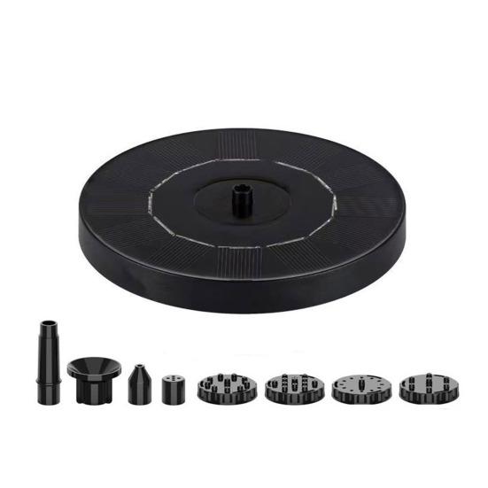 Solar Fountain Pump Kit Solar Powered Bird Bath Fountain with 6 Spray Nozzles