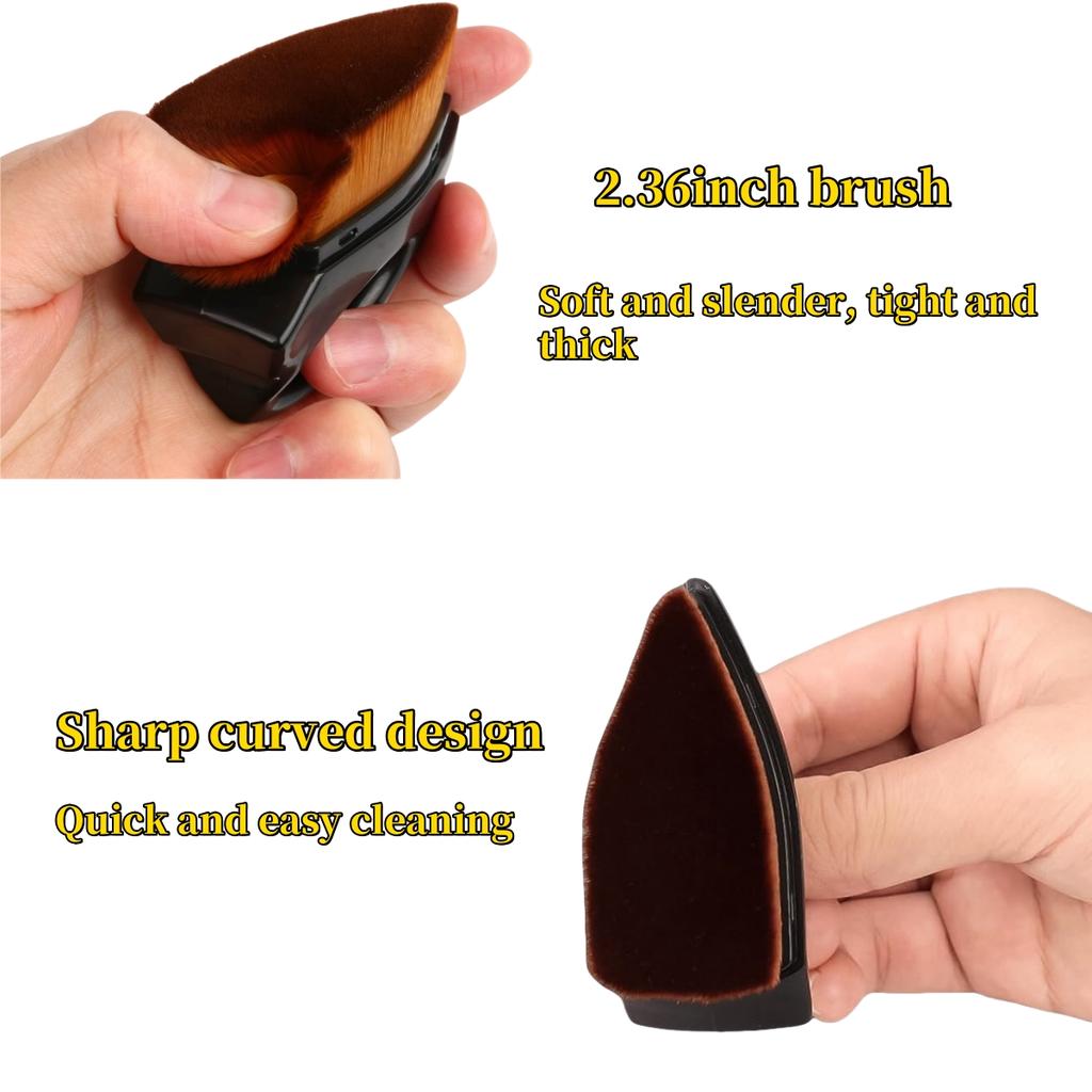 1-2 шт. Щетки для чистки салона автомобиля, кожа, пластик, обод колеса, щетка для детализации, высокая плотность, портативная щетка для чистки автомобиля