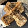 Winter Real Rex Rabbit Fur Scarf Korean Version Simple Long Scarf Warm Double-sided Thickened Fur Collar
