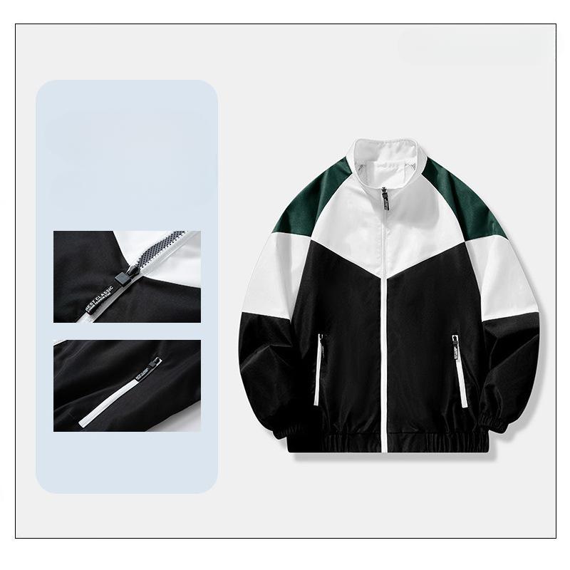 Осенняя новая свободная модная повседневная куртка для отдыха на открытом воздухе, мужская трендовая куртка с воротником-стойкой