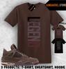 Футболка в тон кроссовкам A Ma Maniere AJ 4 Dark Mocha Футболка в тон Легендарная футболка