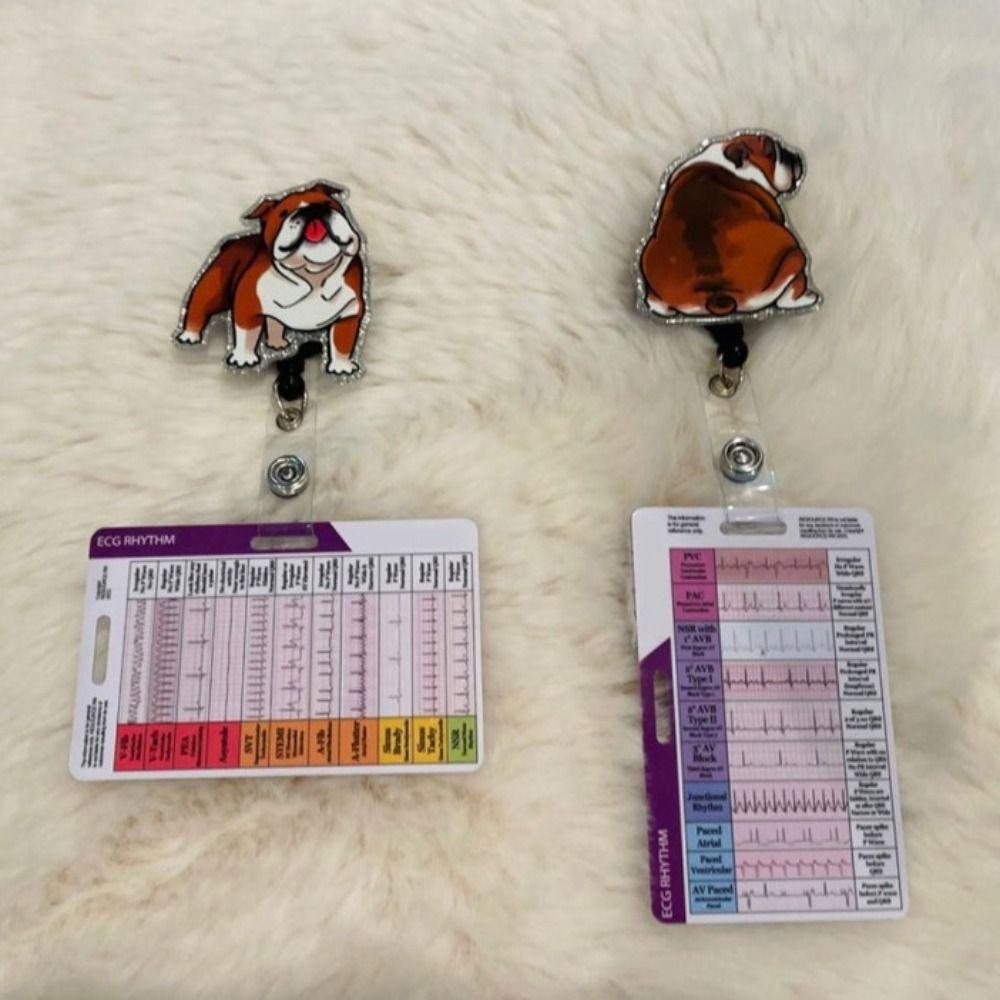 Карманная карточка с изображением ритма ЭКГ/ЭКГ своими руками Персонализированная карточка-значок ЭКГ для студентов