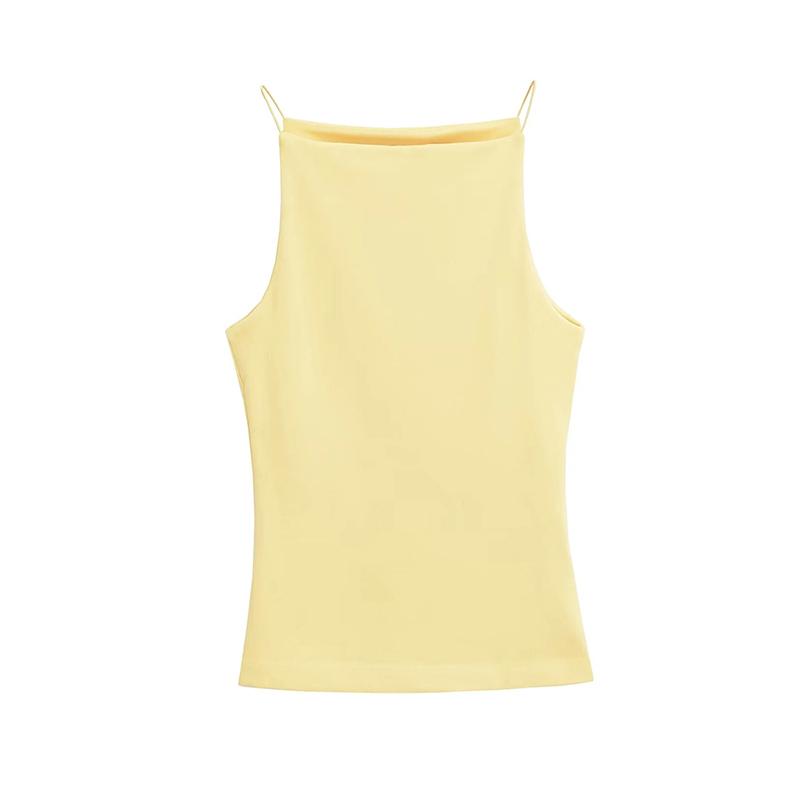 Women's Halter Tank Tops Sleeveless Vest Thin Straps Female Camis Solid Color Fashion