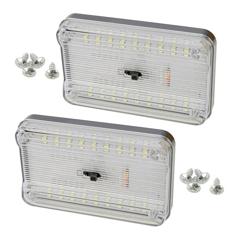 2Pcs 12V 36 LEDs White Interior Roof Dome Light Lamp Clear Lens Fit for Nissan Navara D21-23 Frontier Pickup