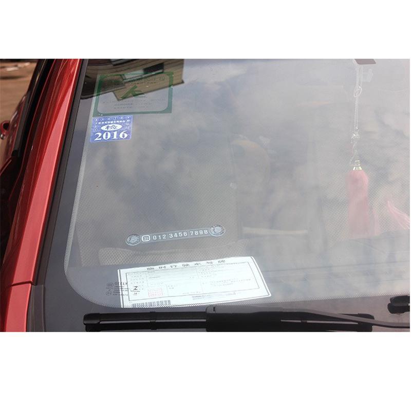 Car Styling Luminous Temporary Parking Card Phone Number Card Plate Car Sticker