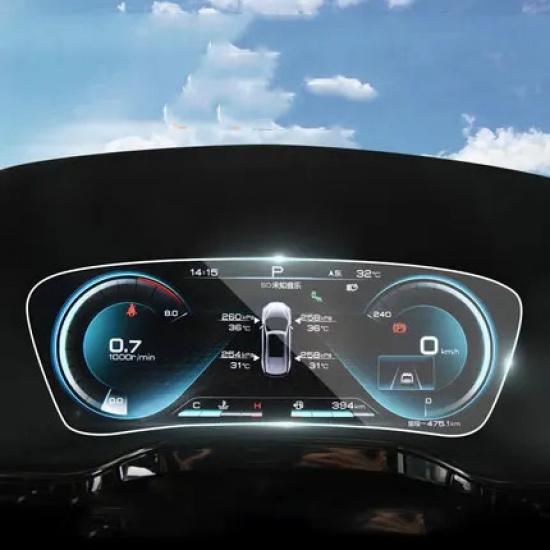 For BYD tang  12.8 inch 15.6 inch Car GPS navigation and trument screen tempered glass protective film Interior sticker
