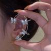 1PC Butterfly Ear Clips Without Piercing for Women Sparkling Zircon Ear Cuff Clip Earrings