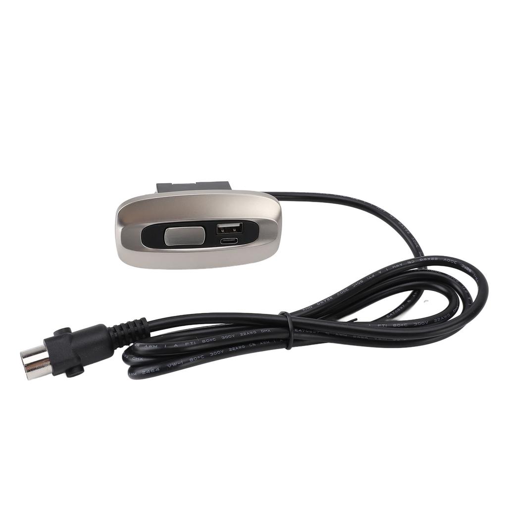 Electric Recliner Switch 5 Pin Lift Chair Remote Hand Controller with USB and Type C Port for Electric Sofa