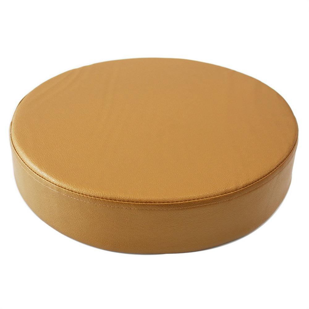 Thicken Leather Round Cushion Japanese Style Upholstered Cushion Simple Sponge Cushion  for Home