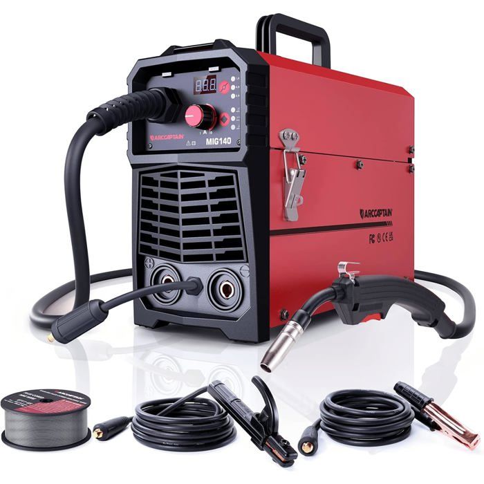 Poste à souder - ARCCAPTAIN MIG140 - 5 en 1 (MIG/MAG/FLUX/TIG/MMA) - Dévidoir synergique - IGBT 140A 230V