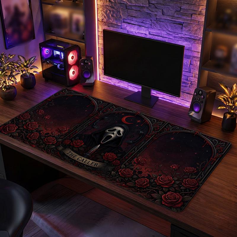 Big Mouse PadScream Ghostface Extended Soft Desk Mat Gaming Office Computer Table Decor Mat