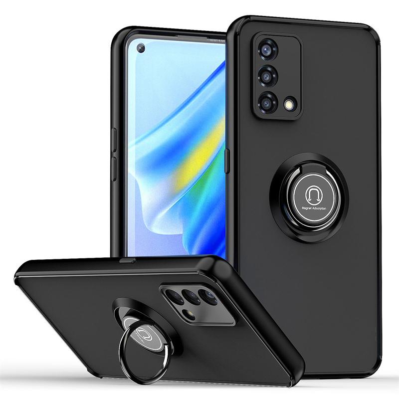 Для Oppo A74 4G чехол магнитный держатель кольцо подставка бронированные чехлы для телефонов для OPPO A74 A 74 OppoA74 4G CHP2219 матовый жесткий PC задняя крышка