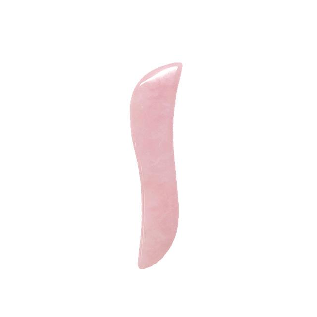 Rose Quartz Jade Gua Sha Board Acupuncture Massage Natural Face Lifting Stone Guasha Scraping Facial Gouache Pink Quartz Massage