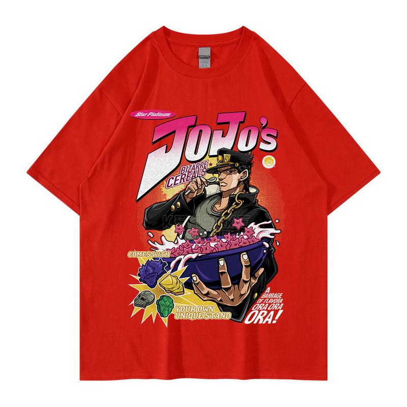 New Fashion Jojo Bizarre Adventure T Shirt Cool Unisex Short Sleeved Vaporwave Aesthetic Jotaro T-shirt Kujo Unisexga Graphic Tee To