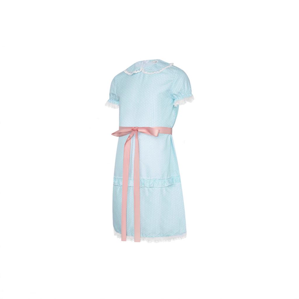 cosplay Women's Twin Outfits Blue Sisters Scary Halloween Party Cosplay Costumes