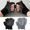 2 Pairs Breathable Sweat Absorbing Half-finger Gloves High Elastic Wear-resistant Outdoor Bicycle Non-slip Compression Gloves Cycling Supplies