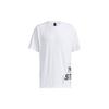 Adidas Повседневная футболка с коротким рукавом и принтом алфавита, мужские топы белого цвета GL8710