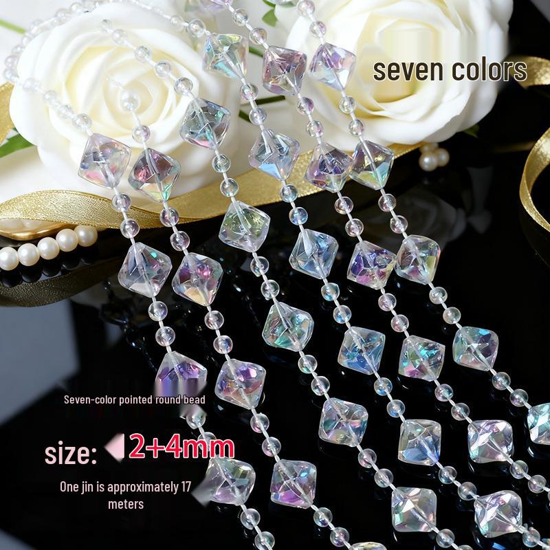 Акриловые бусины НЛО 10 мм для свадебной гирлянды, украшения прохода или люстры