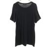 Y's Made In Japan Short Sleeve Long Cut 2 Black Youji Yamamoto Women Used