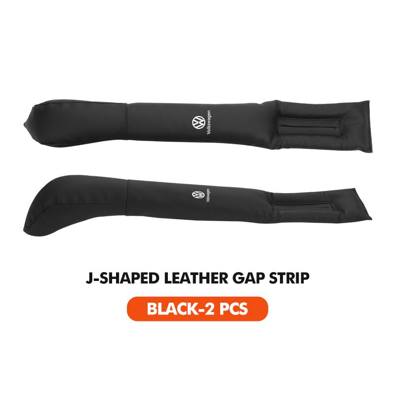 J-shaped Leather Car Seat Gap Filler Anti-drop Seat Seam Strip For Volkswagen VW Polo Jetta Sagitar Magotan Passat B5 B6 B7 CC ze8