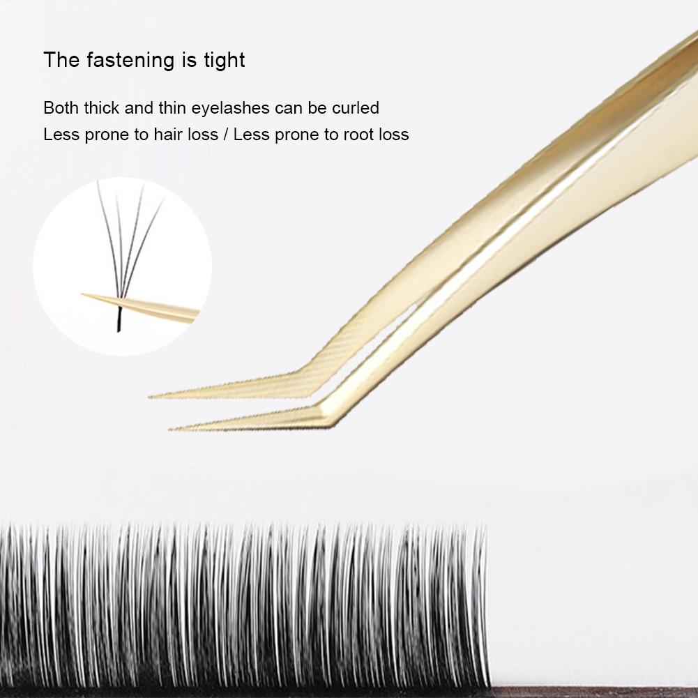 Eyelash Tweezers Grafting Eyelash Tweezers Beauty Eyelash Tweezers Blooming Golden Feather Clip False Eyelash Clip Beauty Tool