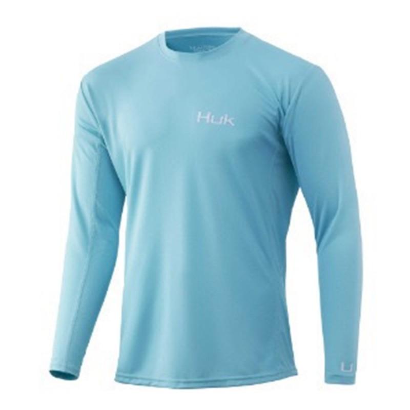 Mens Quick-Dry Fishing Shirt With UPF 50 Sun Protection Breathable Bamboo Fiber Long Sleeve T-Shirt Outdoor Angling