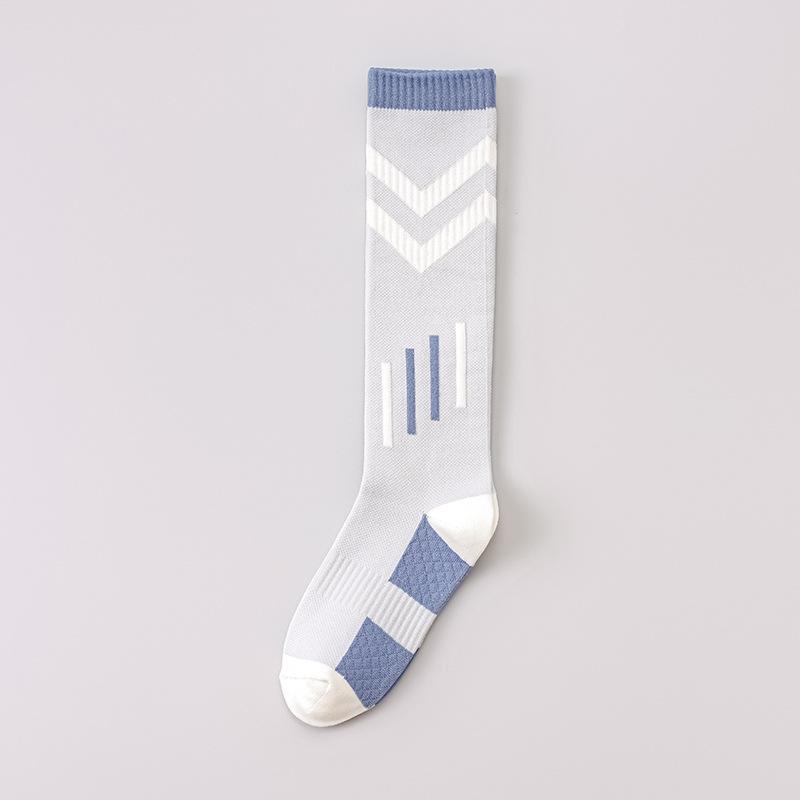 Длинные носки из чистого хлопка для фитнеса, бега, прыжков со скакалкой, спортивные носки для занятий в помещении пилатесом, йогой, компрессионные тонкие носки для голени