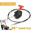 Трос газа для газонокосилки 1,5 м, черный пластиковый переключатель