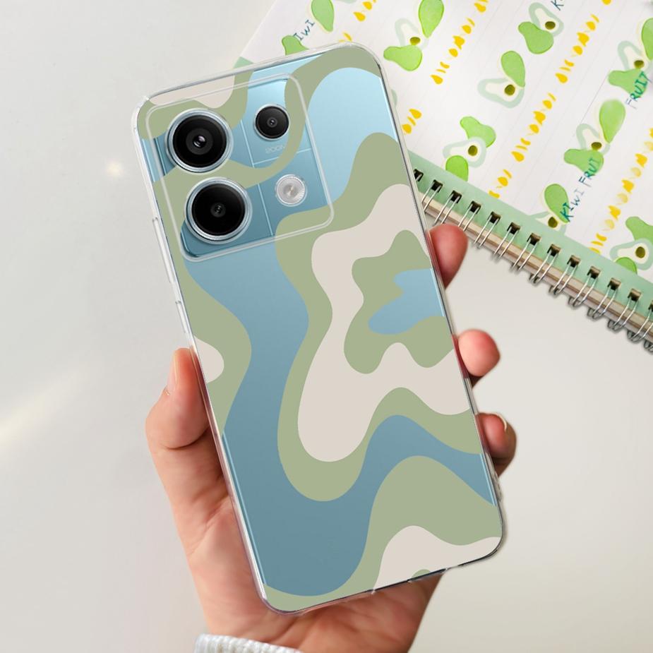For Xiaomi Poco X6 Pro 5G Case New Fashion Painted Cover Clear Silicone Soft TPU Phone Case For Xiaomi Poco X6 Pro PocoX6 Bumper