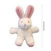 HX6F Plush Long Ears Rabbit Charm Keychains Lovely Ornament Women Car Keyring Backpack Handbag Charm Holder Pendant