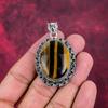 Wonderful Tiger's Eye 925 Solid Sterling Silver Pendant, Handmade Gemstone, Gift For Mom Antique Jewelry
