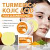 Kojic Cleansing Pads For Face Dull Skin, Clogged Pores, Excess Oil,Dirt, Dead Skin Cells, Exfoliating, Deep Cleansing With Lemon Extract,30ml