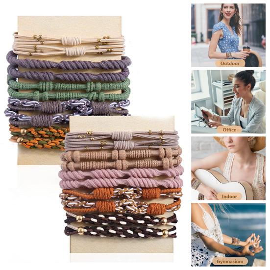 20 шт., резинки для волос, милые веревки для волос в винтажном стиле, браслеты для вьющихся волос, толстые, без повреждений, женские аксессуары