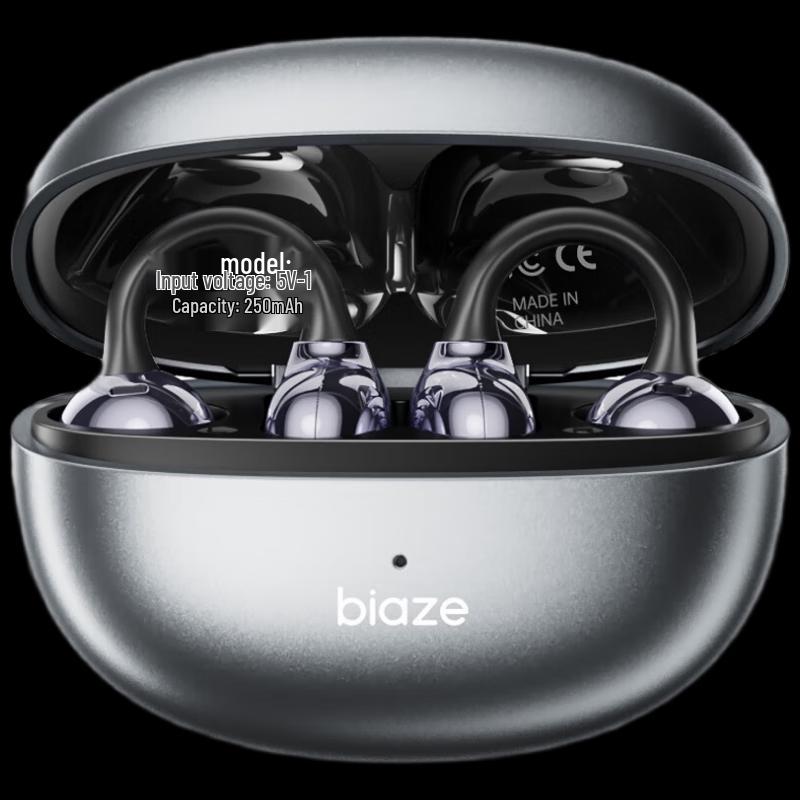 BIAZE Беспроводные спортивные наушники с открытым ухом и клипсой Bluetooth D85