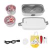 Electric Lunch Box 2 Compartment Fast Heating Stainless Steel Leak Proof Food Heater Warmer for