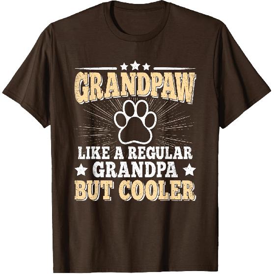 Grandpaw Dog Grandpa Grandfather Grand Paw Vintage Men T-Shirt