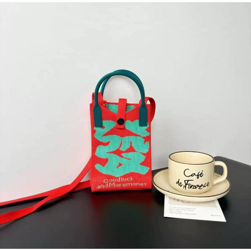 Новая праздничная вязаная сумка для мобильного телефона Новая серия 2 Fa Cai персонализированная универсальная сумка-мессенджер сумка высокого класса