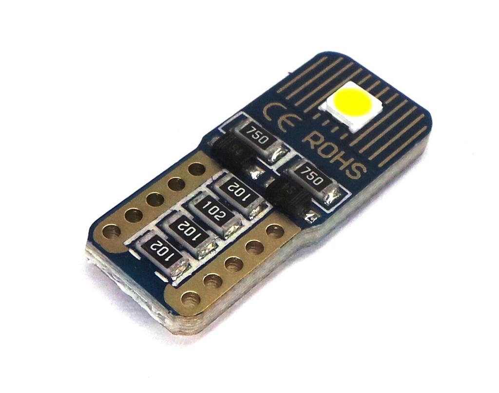 6 szt żarówka LED T10, W5W 12V-18V 2W CANBUS 160lm Off-Road